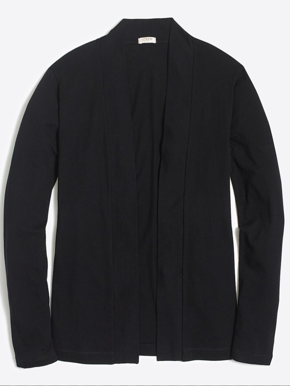 J. Crew Always Black Lightweight Open Cardigan Size M